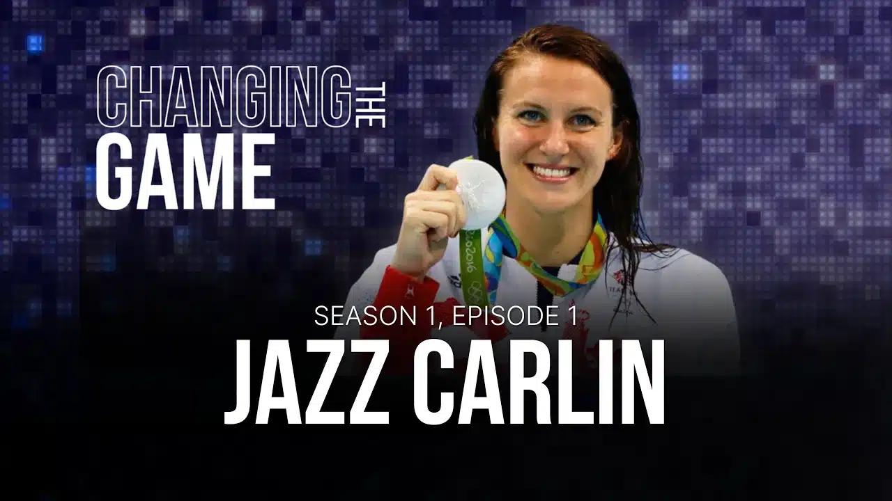 thumbnail for jazz carlin episode of Changing The Game podcast talking about transitioning from sports to business