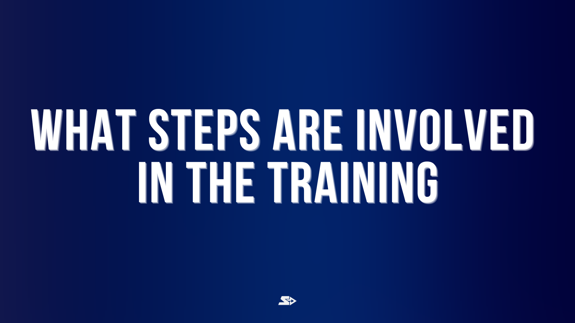 Graphic with the question "what steps are involved in the training" showing the key steps involved in the Shift Group training program