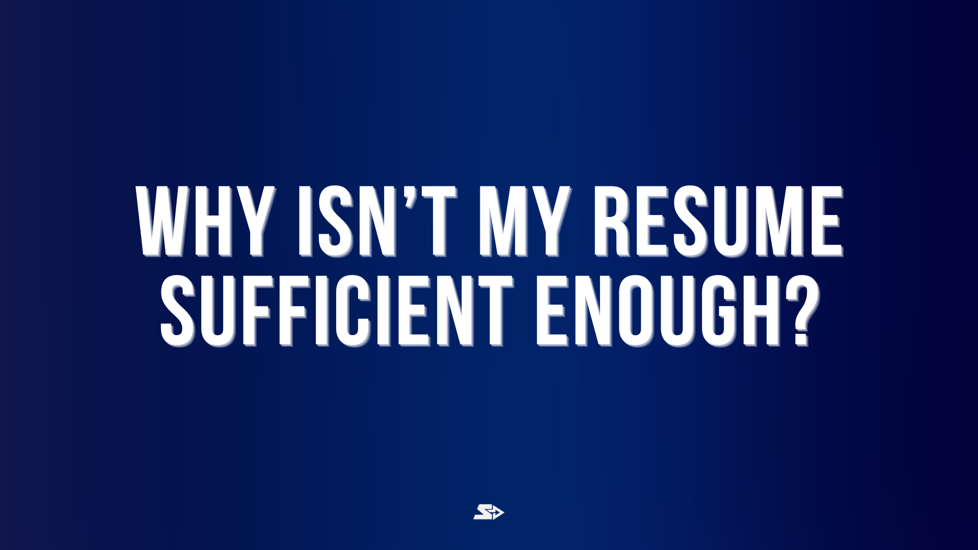 Graphic with the question “Why isn’t my resume sufficient enough?” highlighting the limits of resumes in job applications.