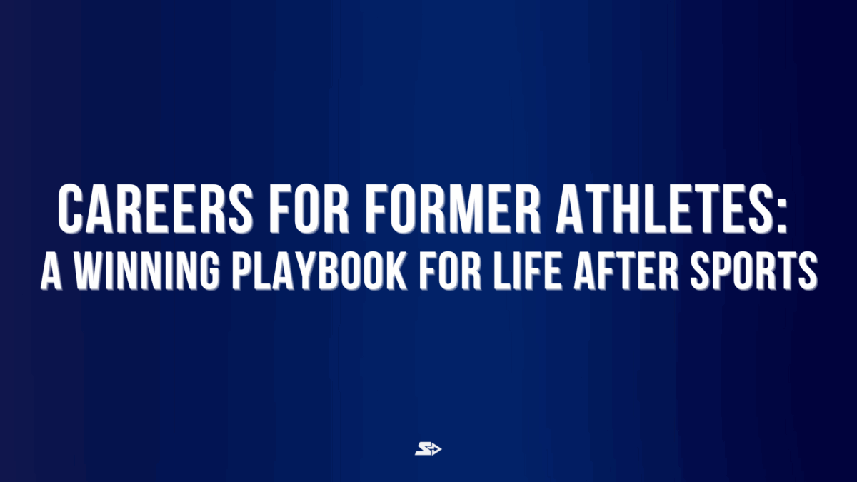 Graphic for a blog on careers for former athletes and how Shift Group helps you find them
