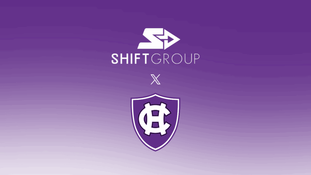 Graphic for an announcement on our partnership with holy cross athletes