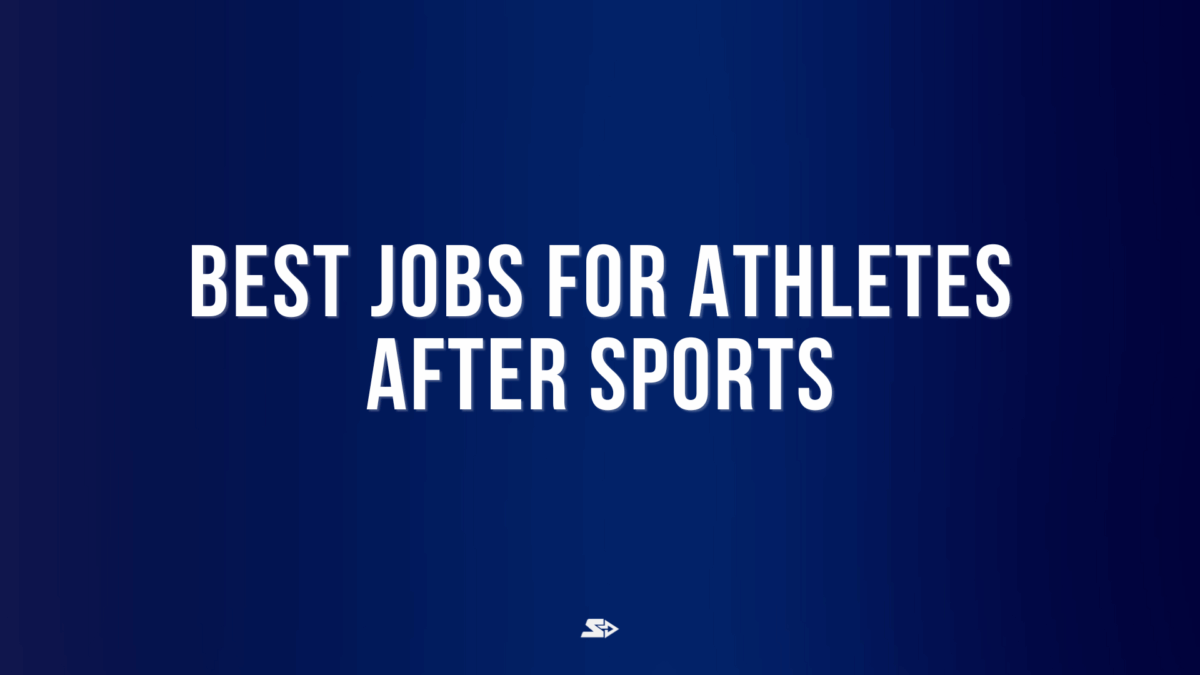 Graphic for a blog for the best jobs for athletes after sports