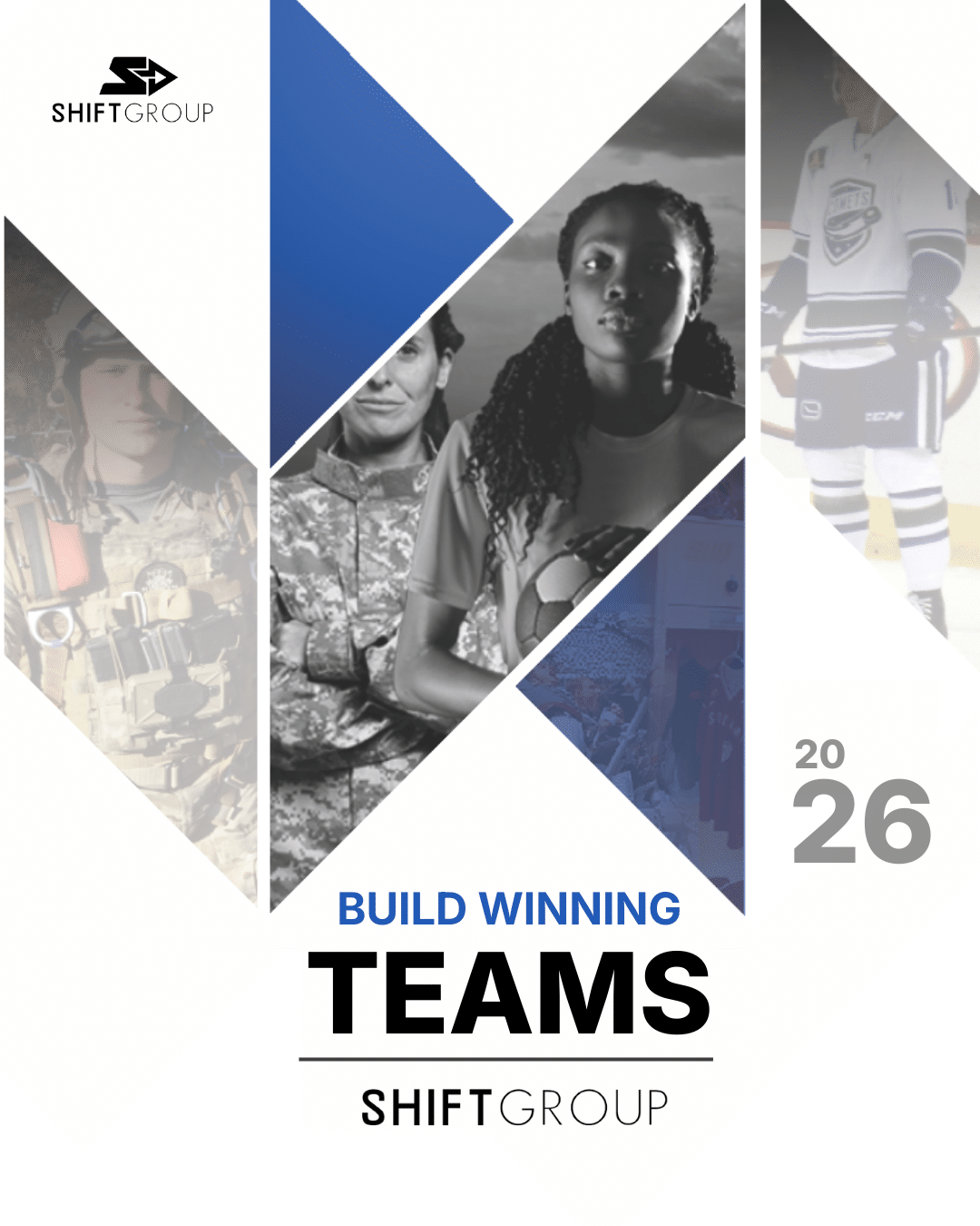 Cover image for a build winning teams guide from Shift Group
