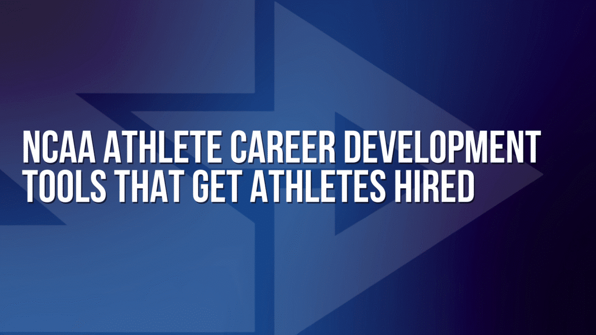 Graphic for a blo on why shift group is the best ncaa athlete career development tool