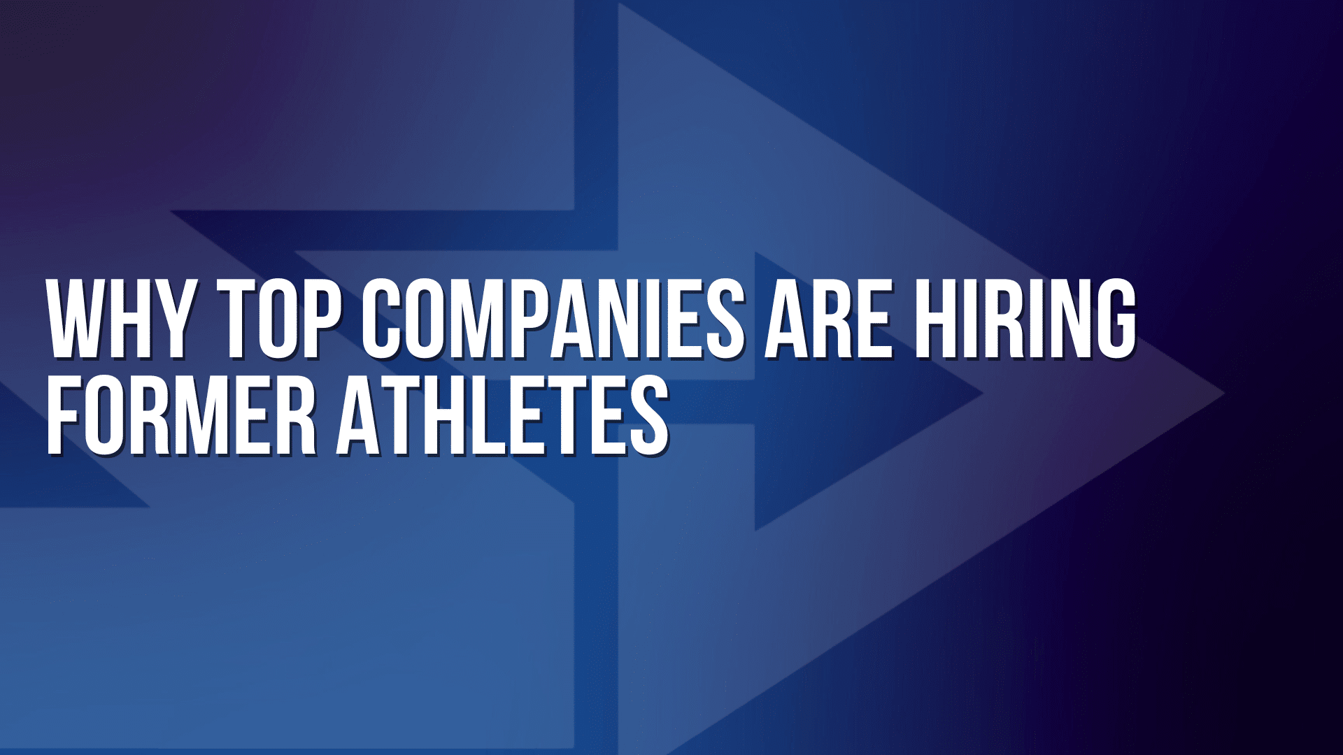 Graphic for a blog on hiring former athletes